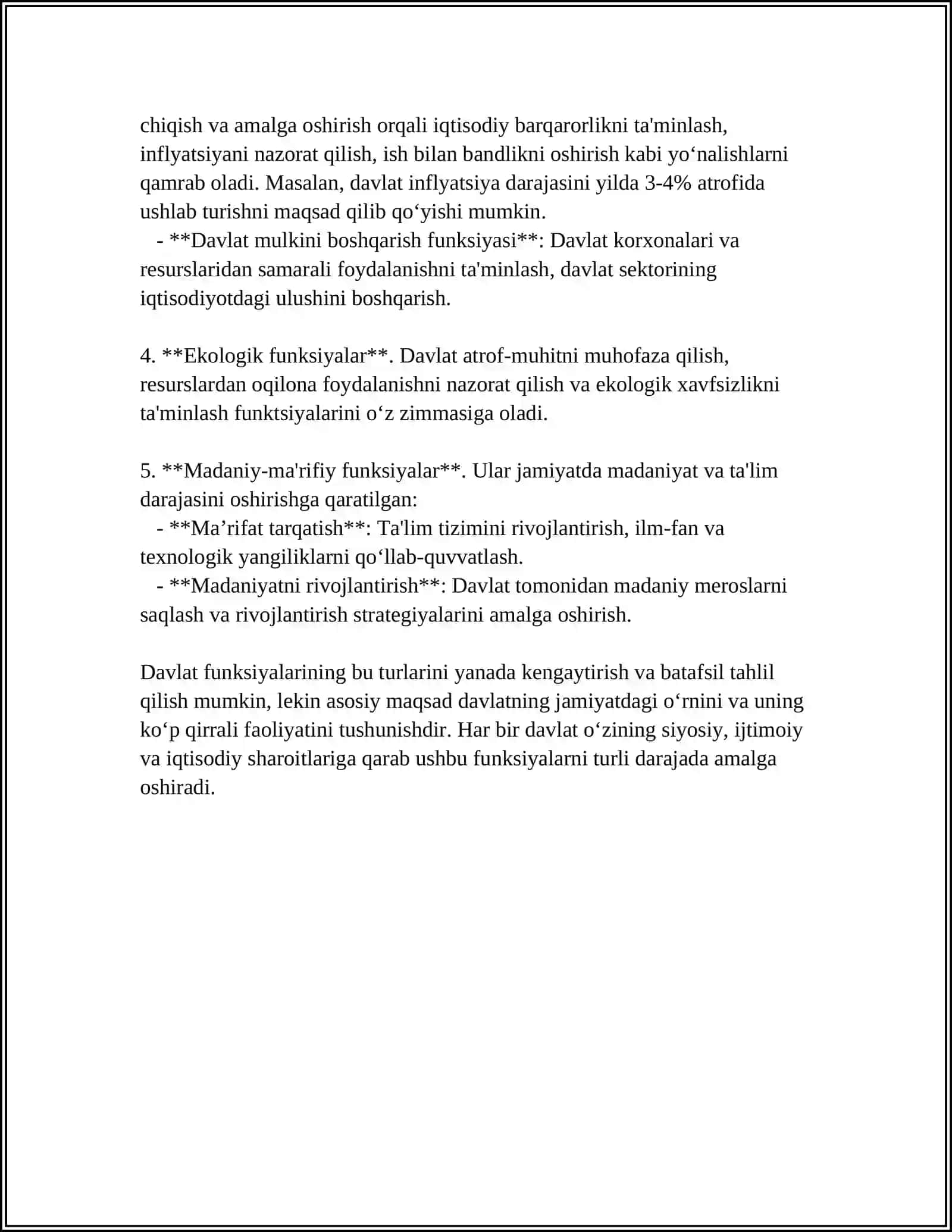 GLOBALLASHUV SHAROITIDA DAVLAT FUNKSIYALARINING RIVOJLANISH TENDENSIYALARI 4