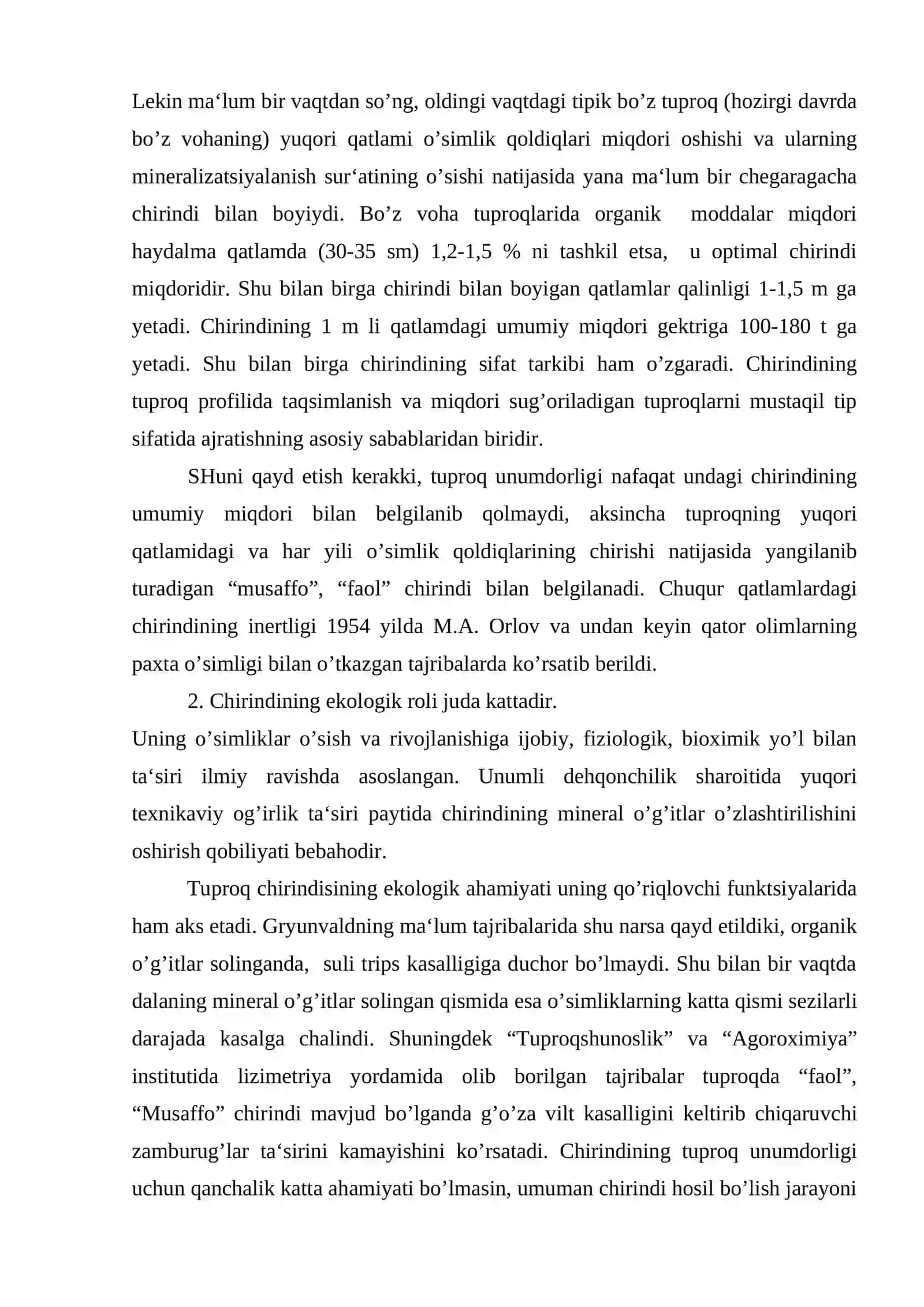 Tuproq unumdorligini oshirish mikroorganizmlar ahamiyati 4