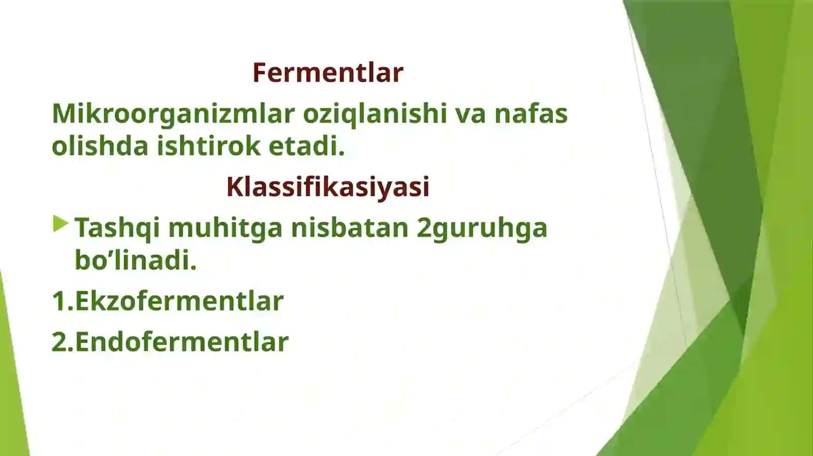 Bakteriyalar hayot faoliyati mahsulotlari fermentlar, pigmentlar, vitaminlar va zaharli moddalar 4