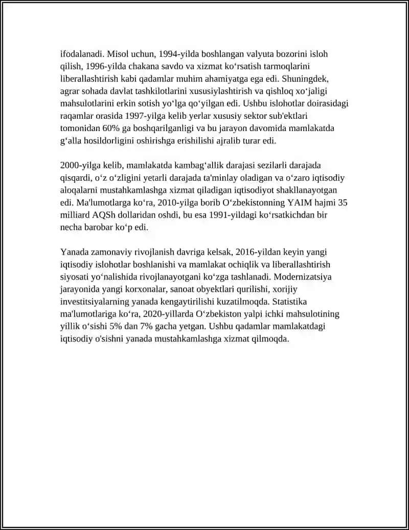 TARAQQIYOTNING “O‘ZBEK MODELI” VA UNING O‘ZIGA XOS XUSUSIYATLARI 4