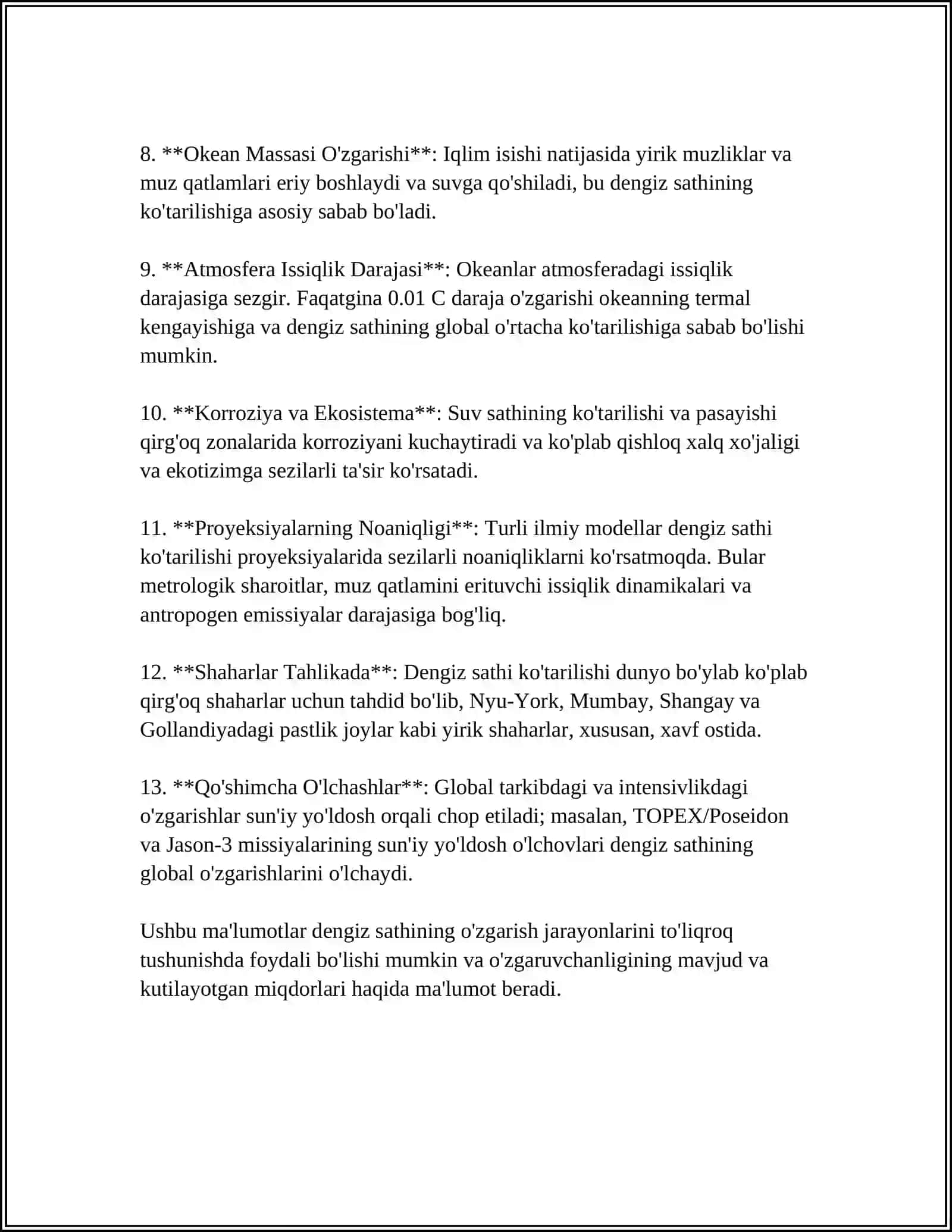 Dengiz Suvining Kutarilishi va Pasayishidan Hosil Buladigan Energiya Zaxeralari va Boshqa Energiya Zaxeralari 4