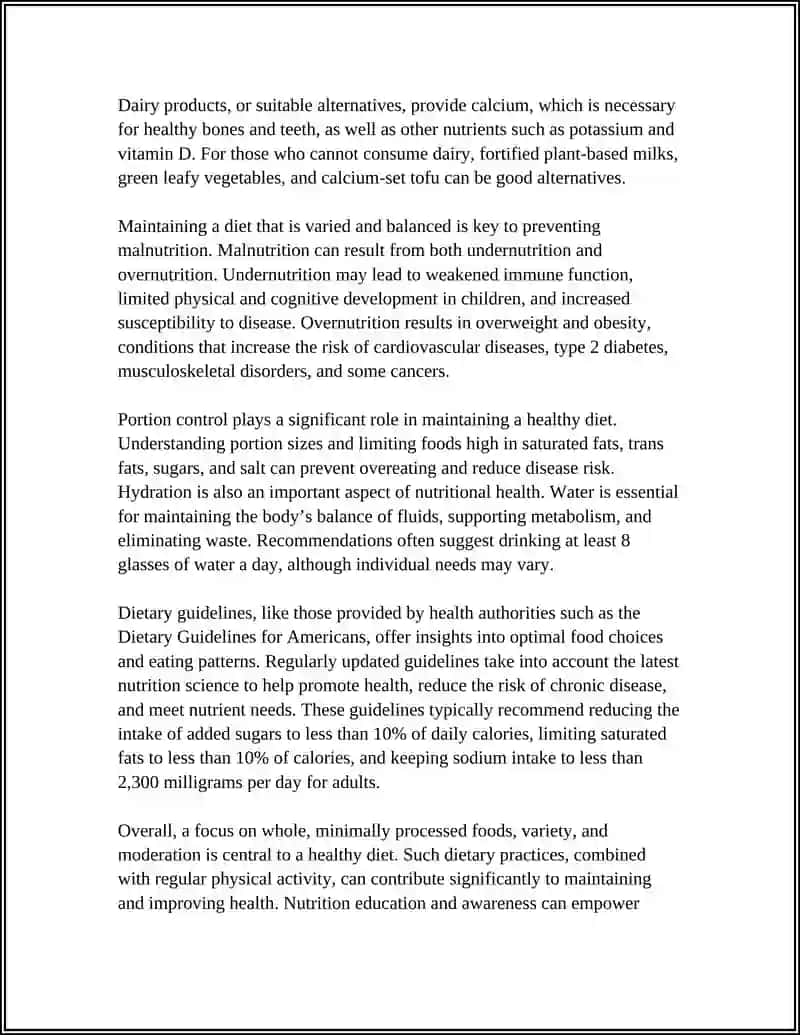 NUTRITION AND DIET 4