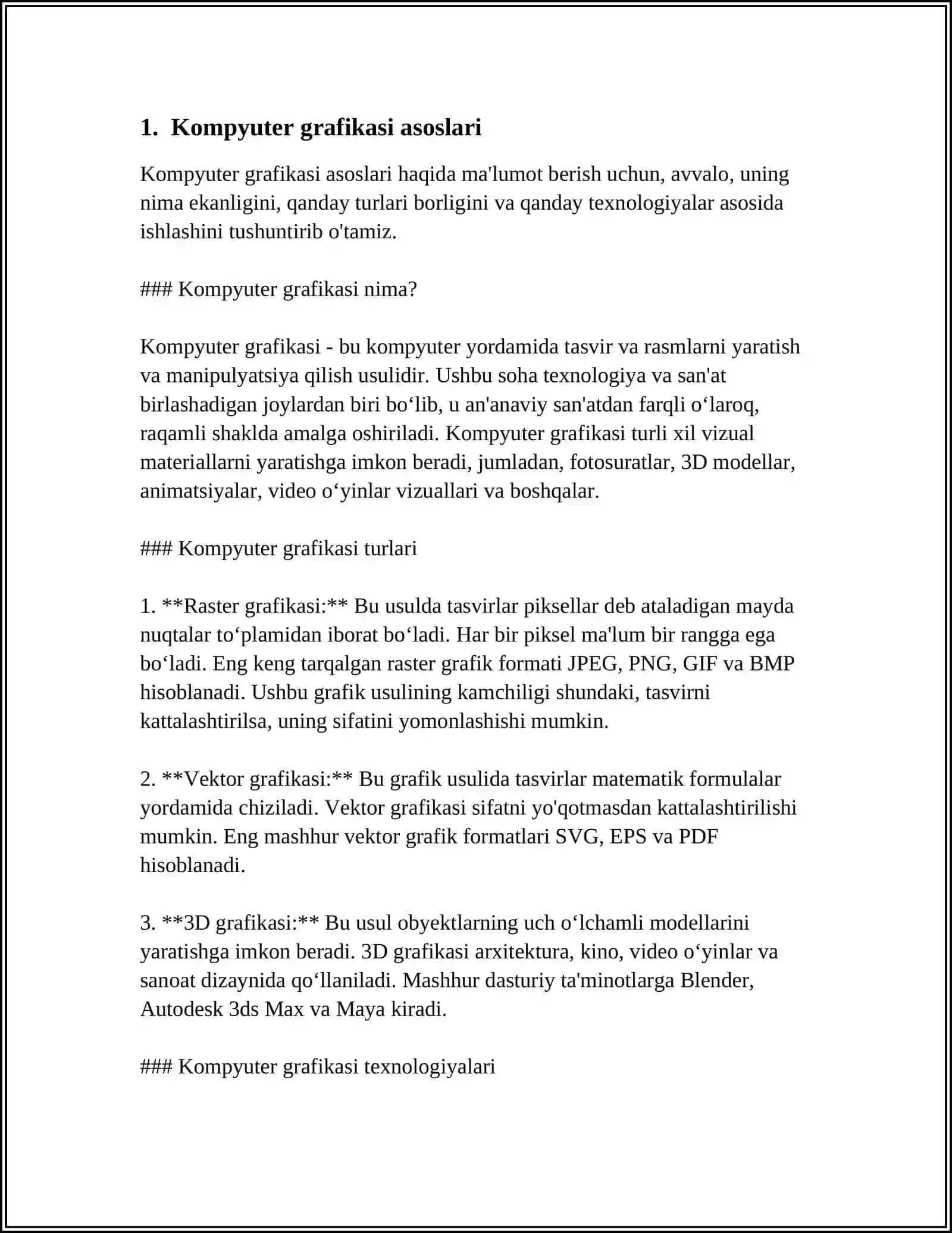 KOMPYUTER GRAFIKASI 4