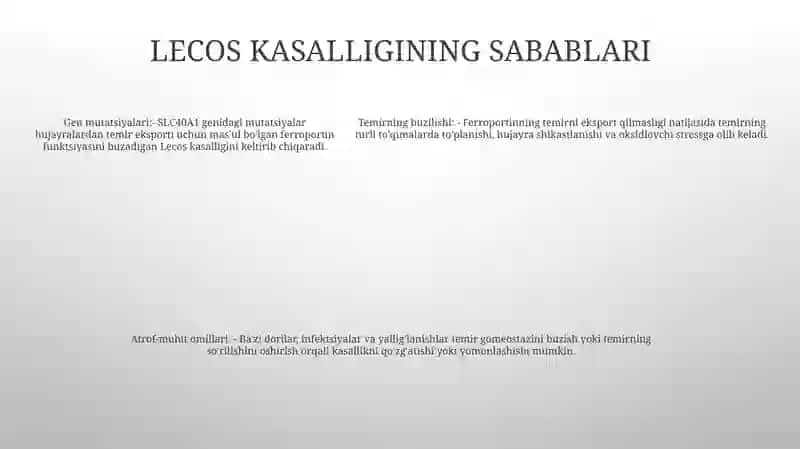 Lekos Qon Kasaligi 4