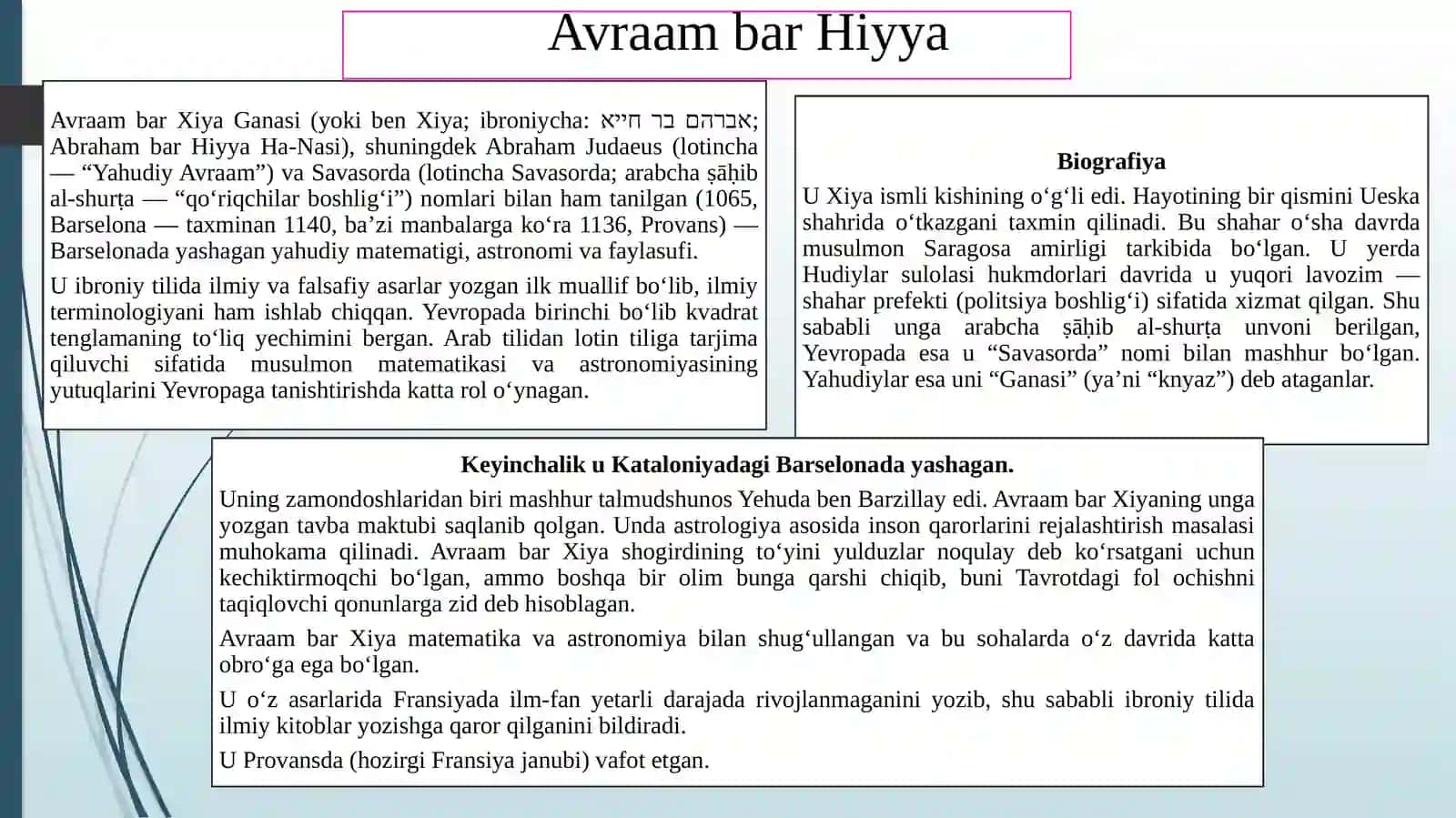 O‘rtaasr Barselona tarjimonlari 4