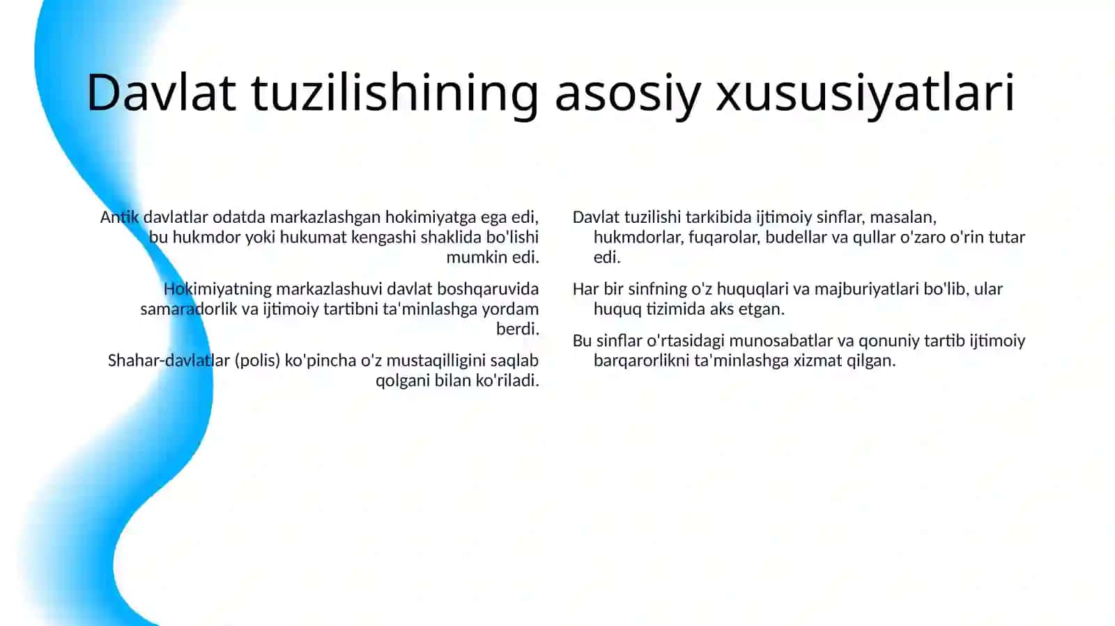 ANTIK DUNYODA DAVLAT VA HUQUQ RIVOJLANISHINING OʻZIGA XOS XUSUSIYATLARI 4