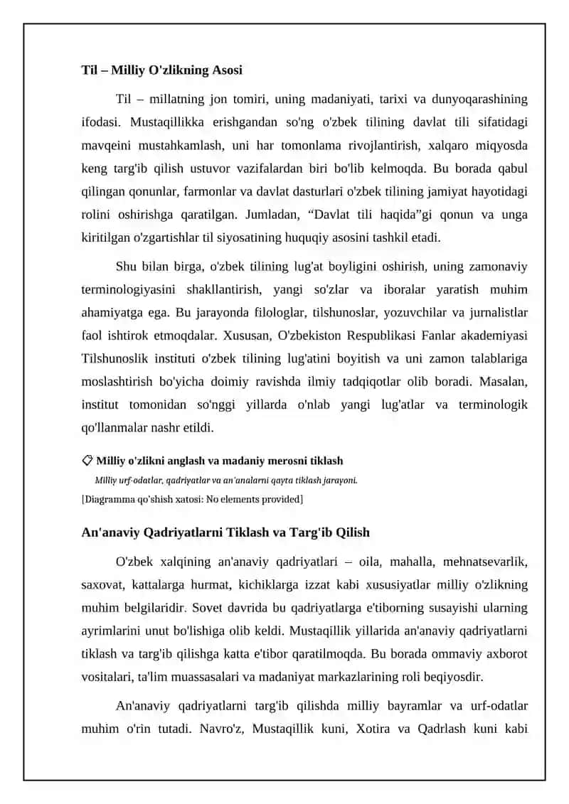 Milliy urf-odatlar, qadriyatlar va an'analarning qayta tiklanishi 4