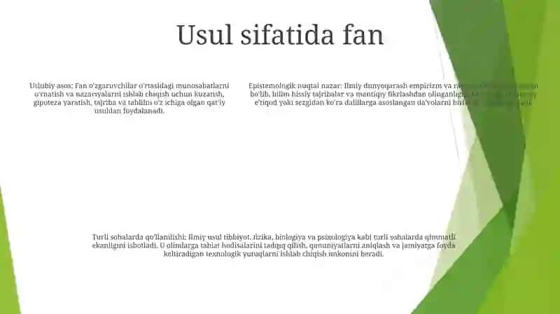 Fan Ilmiy Dunyoqarash Shakli 4