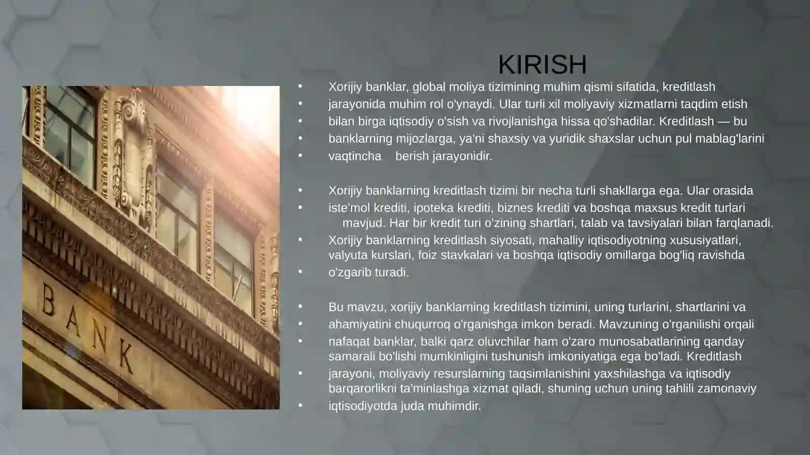 XORIJIY BANKLARDA KREDITLASH VA ULARNING TURLARI 4