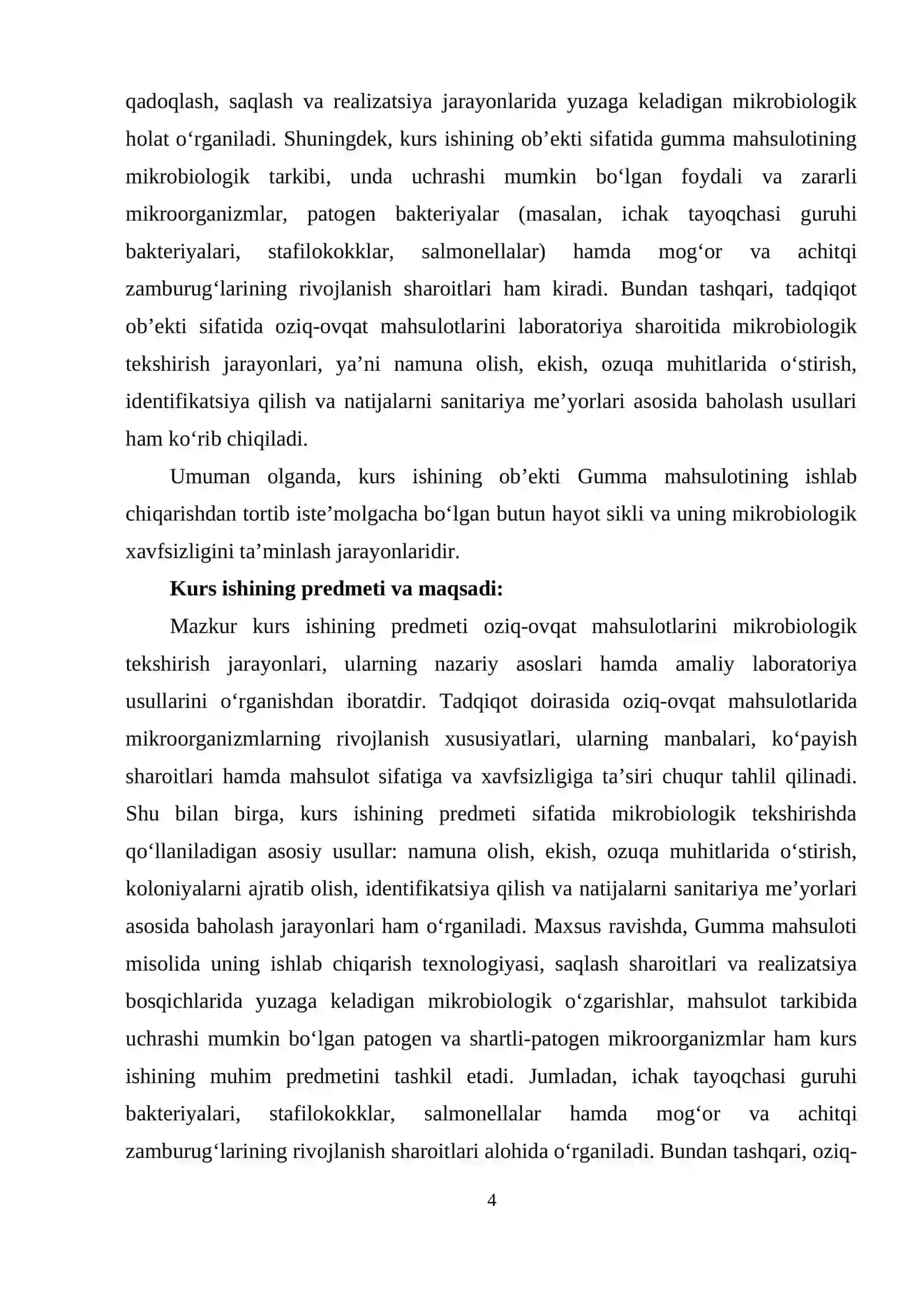Oziq ovqat  mahsulotlarini mikrobiologik tekshirish usullari 4