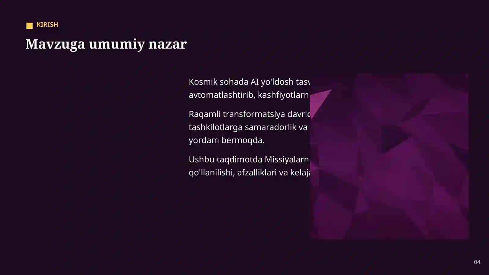 AI KOSMIK SOHADA 4