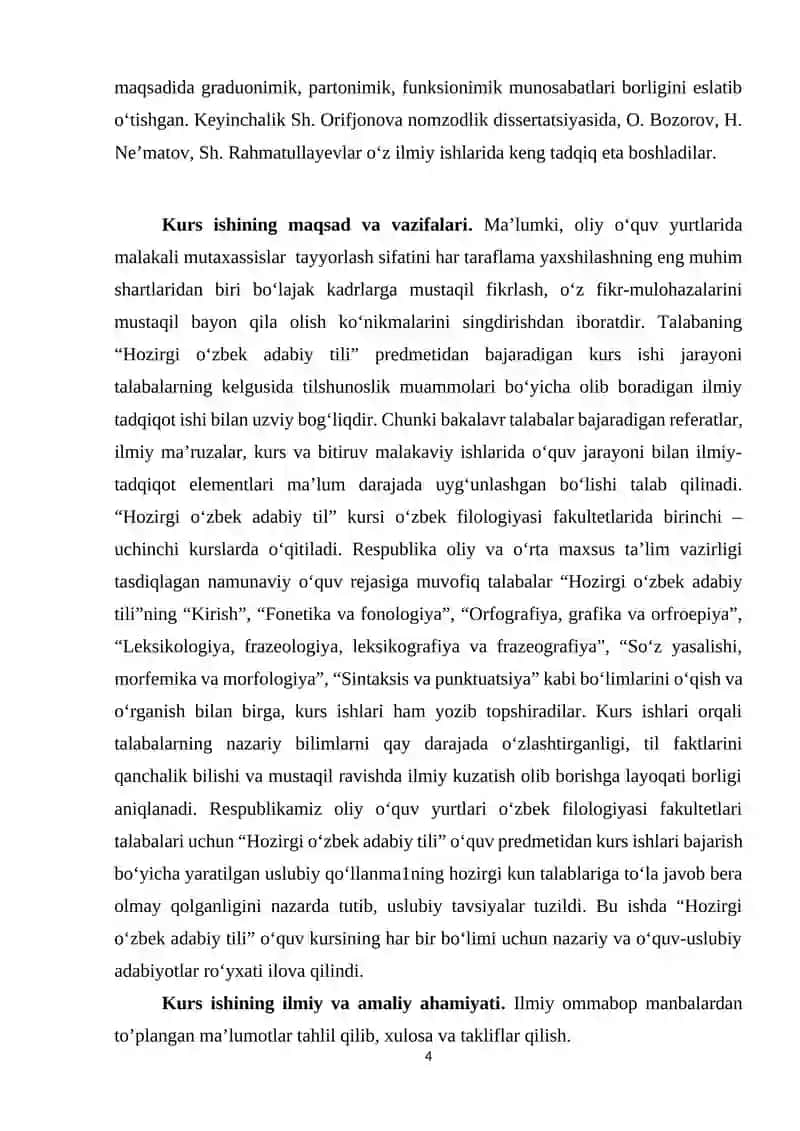 Sinonimiya va darajalanish munosabati 4