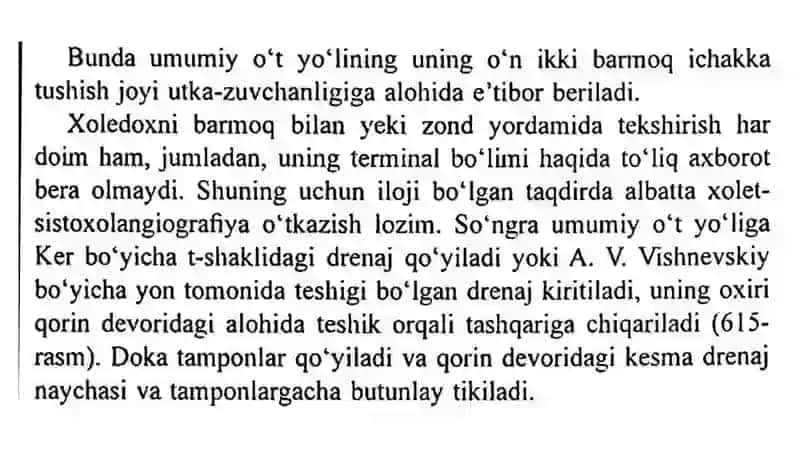 O’t-tosh kasalligini operativ davolashning Laparoskopik uslubi 4