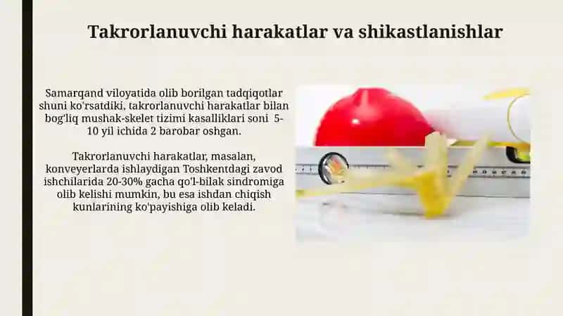 Inson Antropometrik ko'rsatkichlarining Faoliyat xavfsizligi ta'siri 4