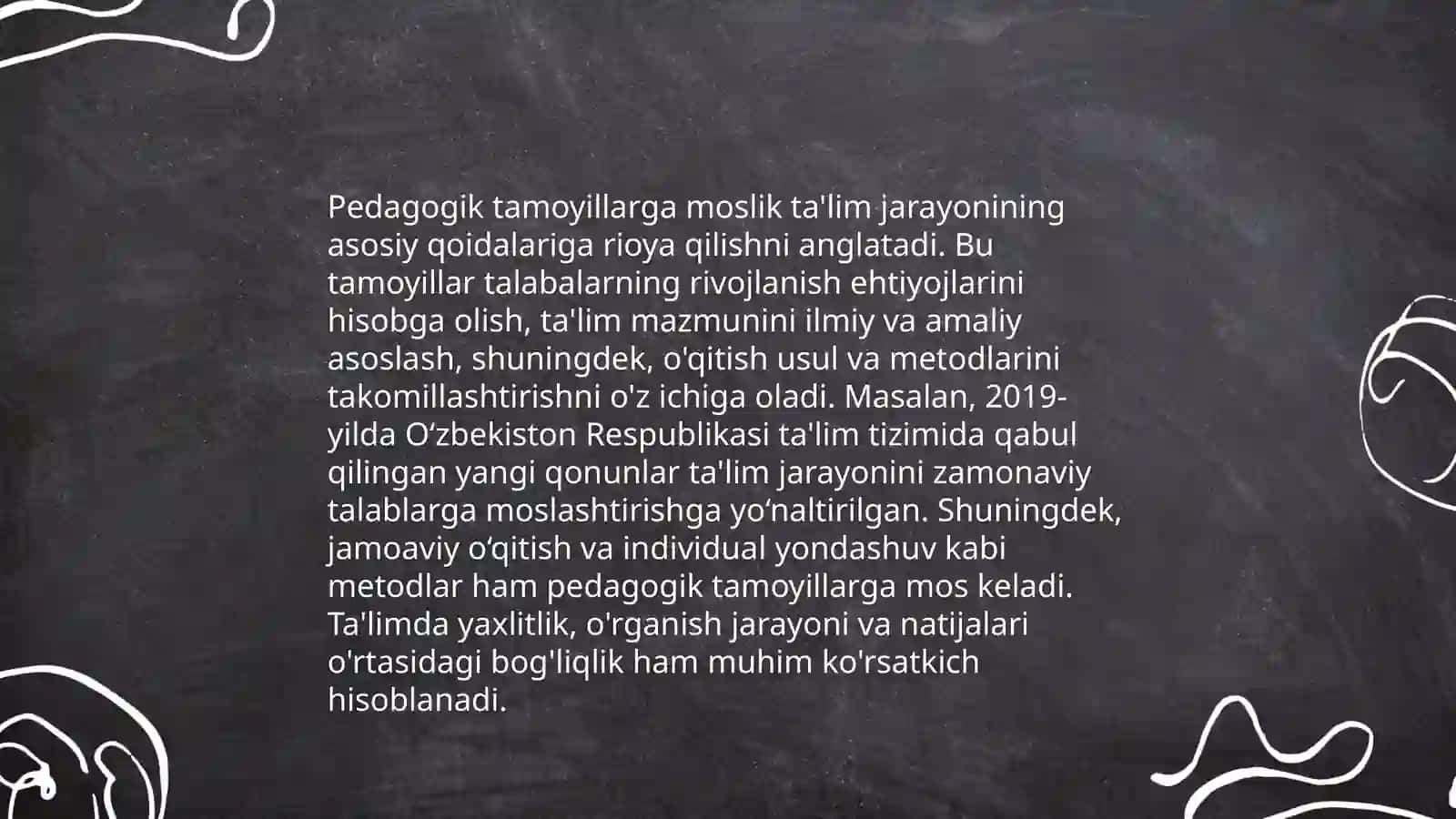 Tarbiya usullarini tanlashga qõyiladigan talablar 4