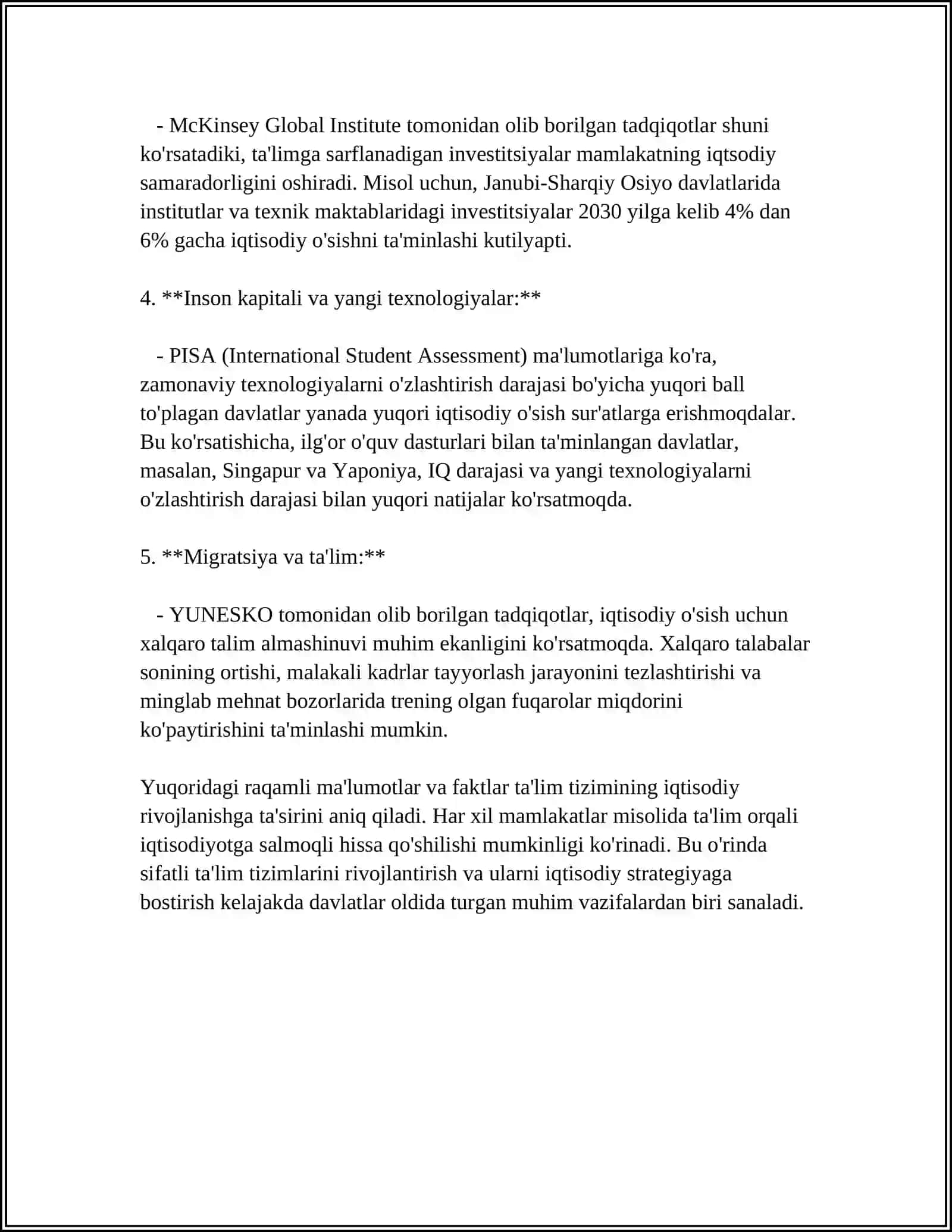 IQTISODIY RIVOJLANGAN JAHON MAMLAKATLAR TA'LIMTIZIMI 4