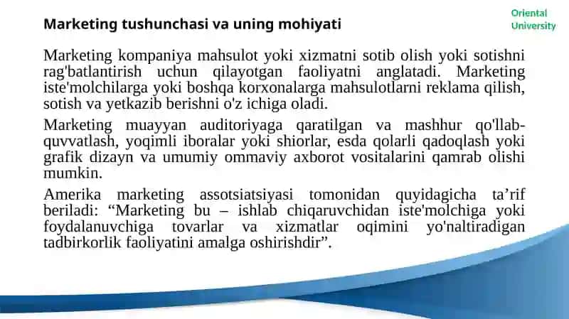 Marketingning nazariyasoslari 4