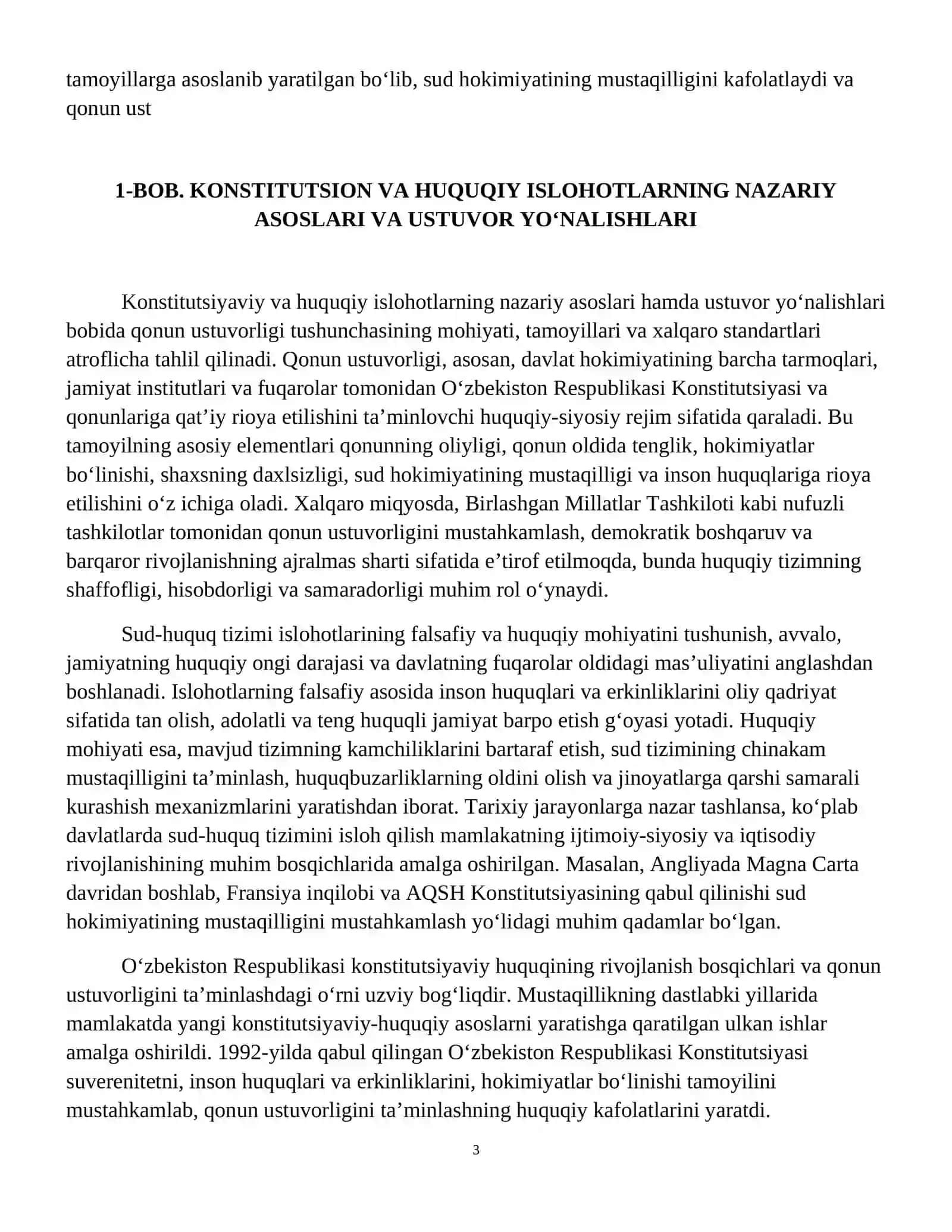 Qonun ustuvorligini ta'minlay va sud-huquq tizimini yanada isloh qilishning ustuvor yoʻnalishlari 4