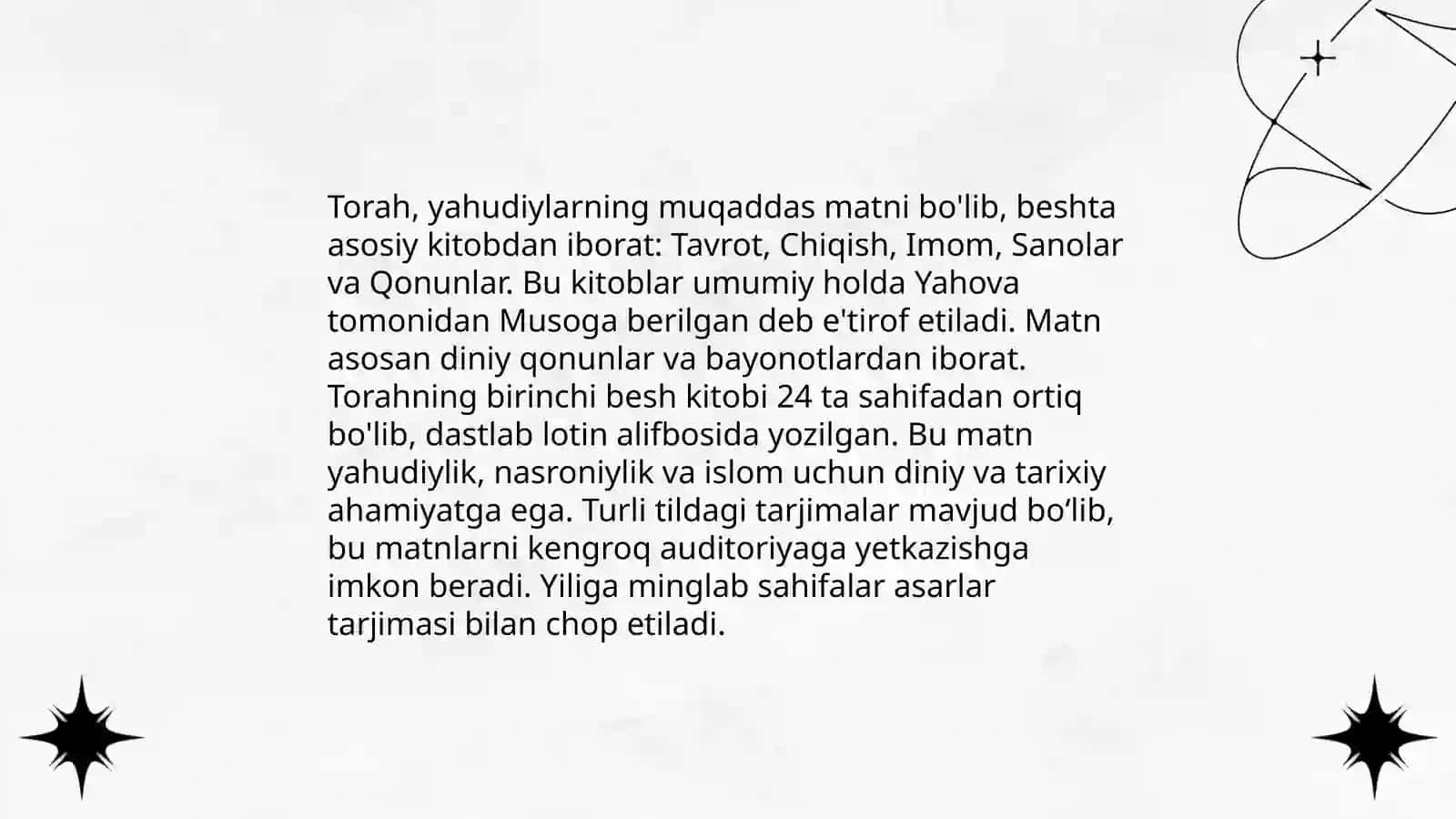 Yahudiylik taʼlimoti va muqaddas kitobi 4