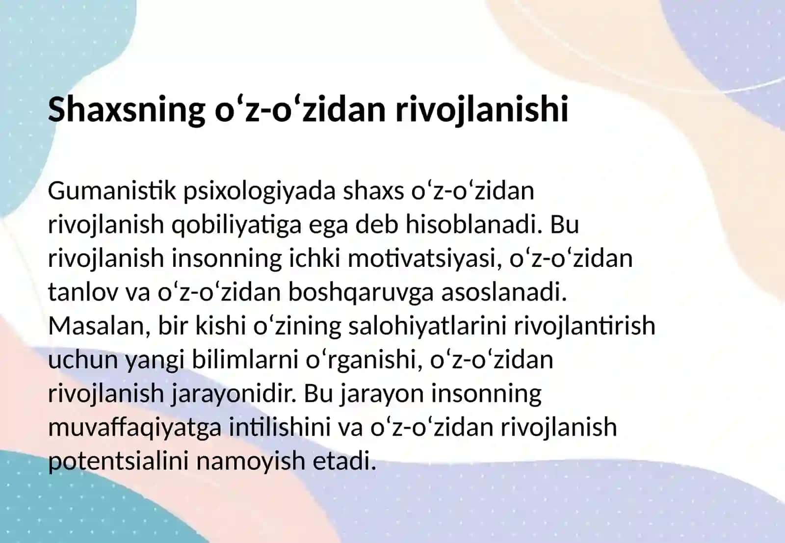 Gumanistik psixologiyada shaxs 4