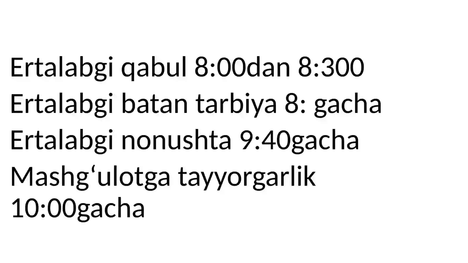 Maktabgacha ta’lim yo‘nalishi 104-guruh talabasi Bikirova Xolnisaning mustqail ta’lim taqdimoti 4
