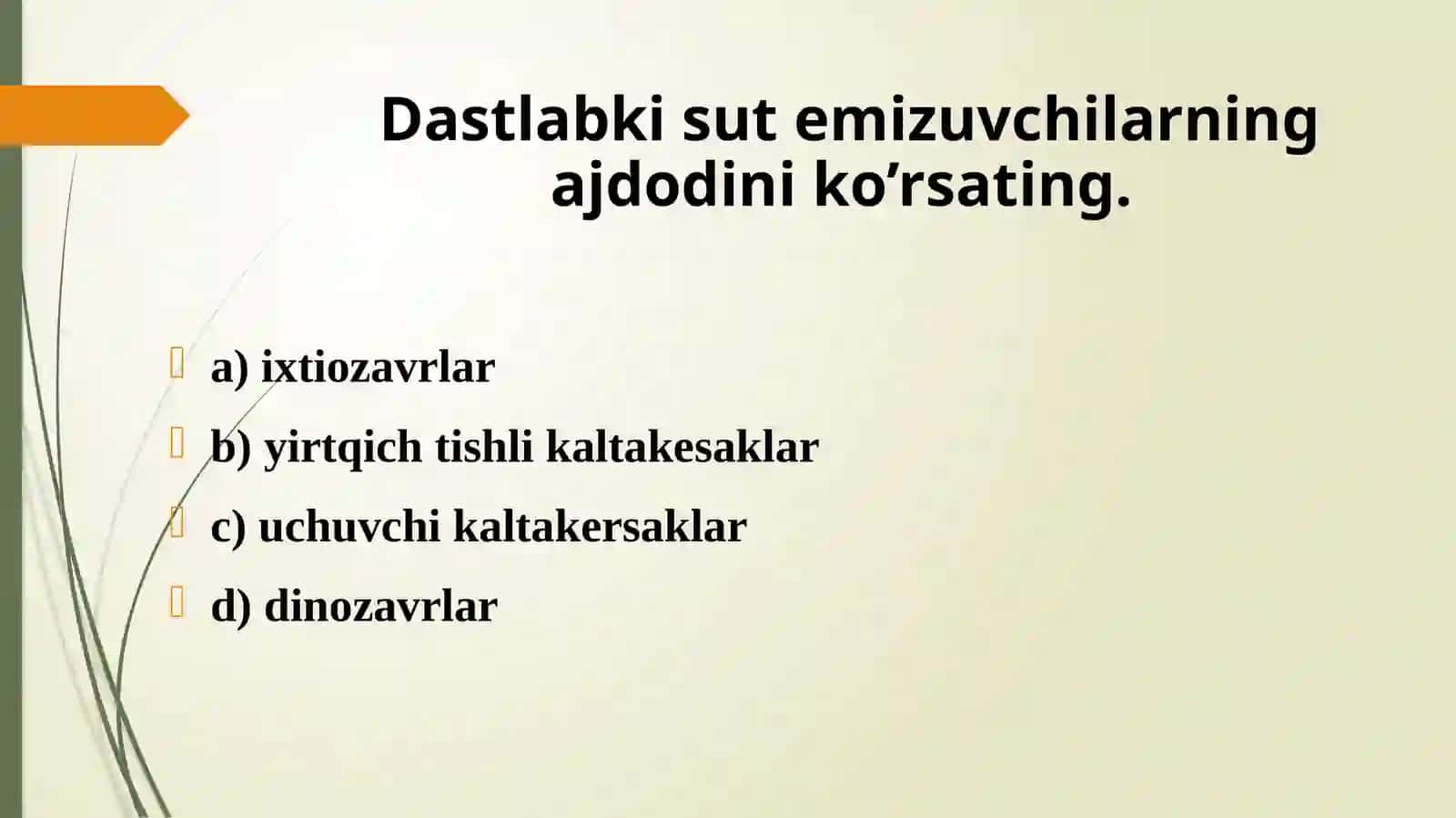 Sutemizuvchilarning xilma-xilligi 4