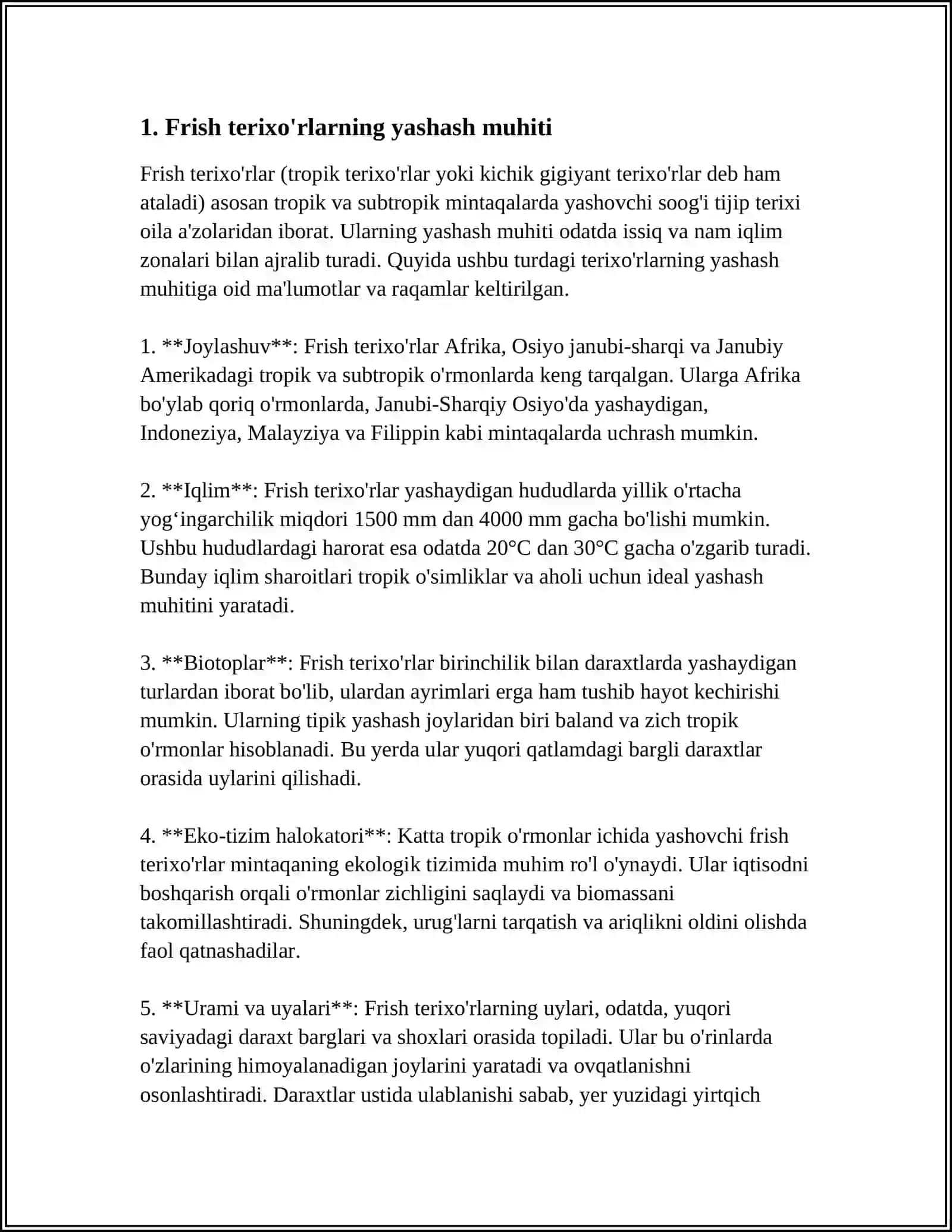 FRISH TERIXO'R(DERMESTES FRISEHI KIIGEL)BIOLOGIYASI 4