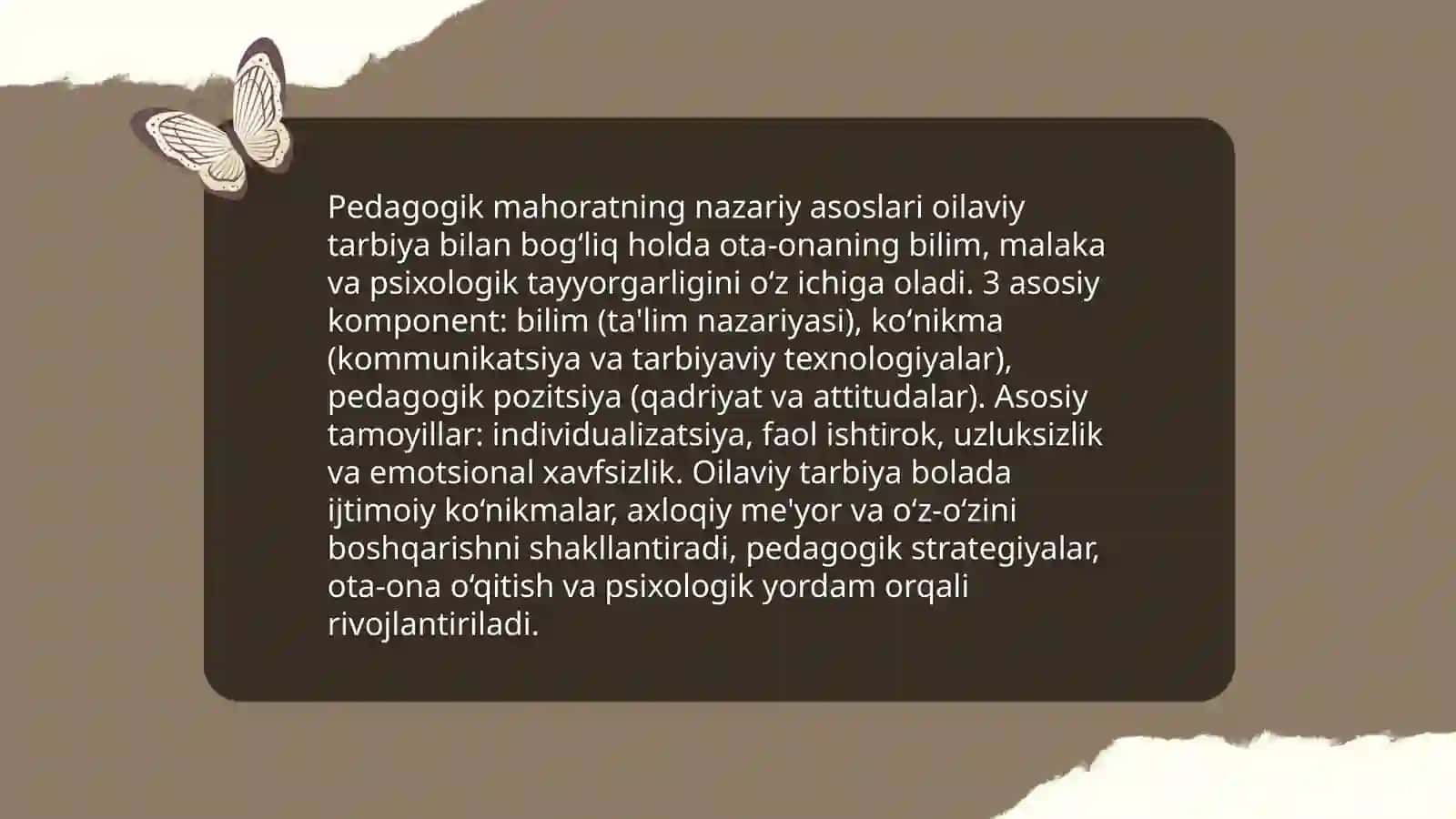 Ota onaning pedagogik maxorati va uni rivojlantirish yoʻllari 4