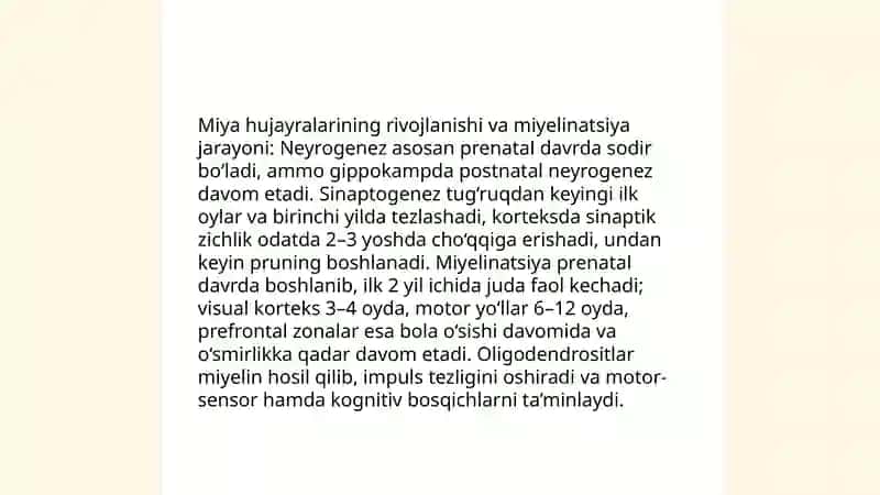 Ilk yoshdagi bolaning asosiy fiziologik va neyropsixik xususiyatlari 4