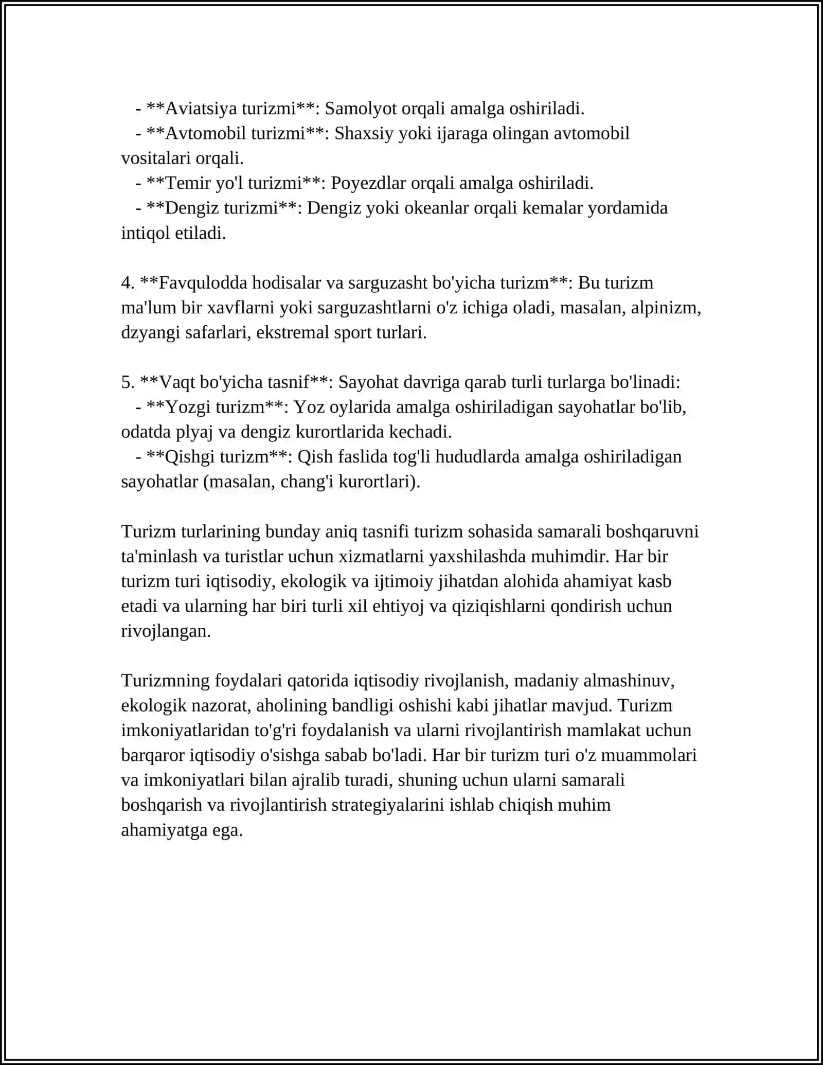 TURIZM 4