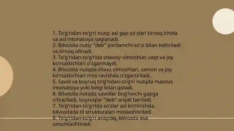 Ko'chirma gaplar 4