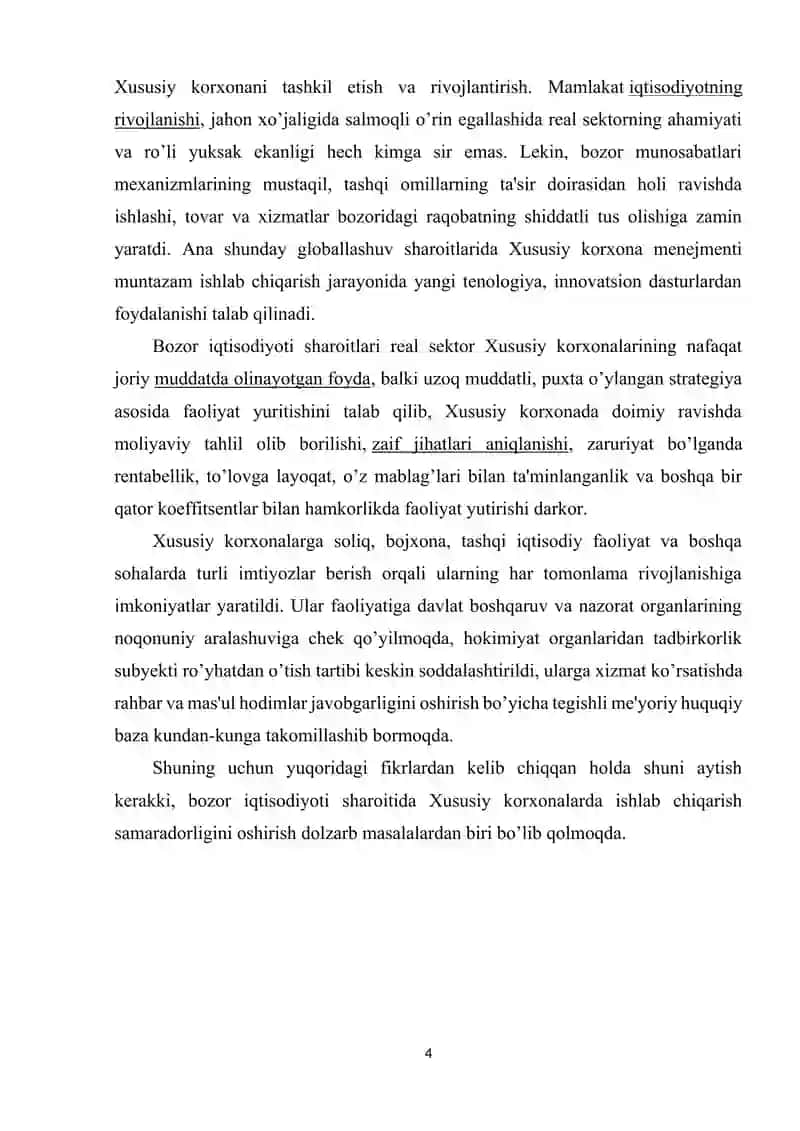 Xususiy korxonalaming tashkiliy-iqtisodiy asoslari 4