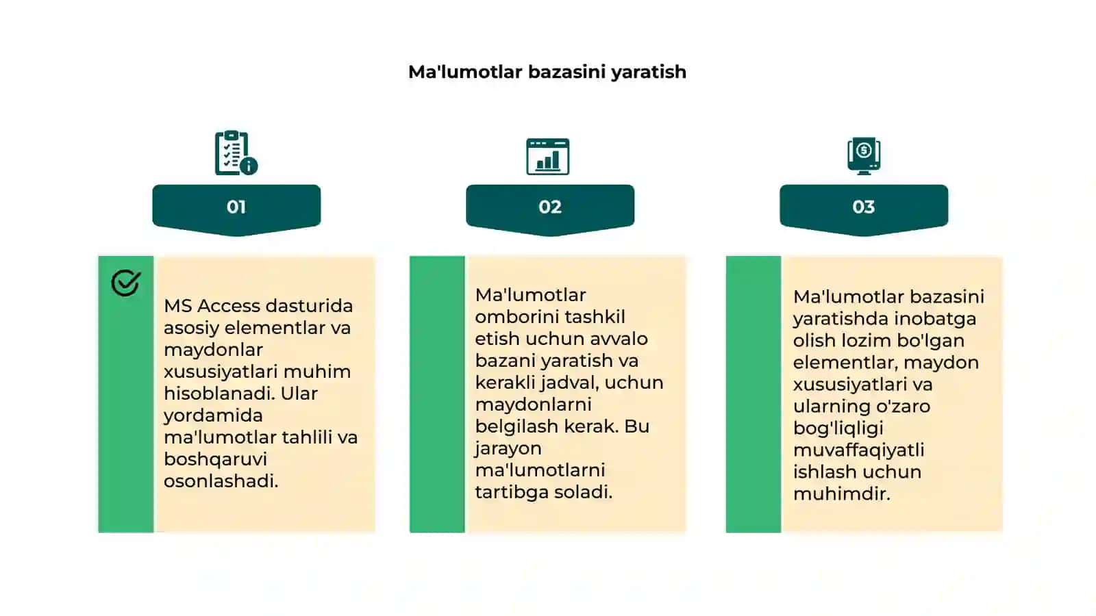 MS Access asosiy elementlari 4