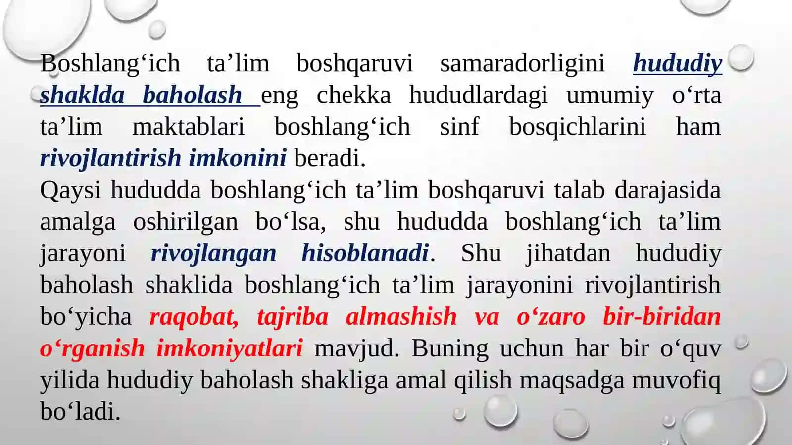 Boshlang‘ICH TA’LIM BOSHQARUVI SAMARADORLIGINI BAHOLASH TIZIMI 4