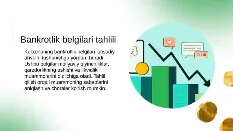 Korxonaning iqdisodiy nochorligini (bankrotligi) baholash va tahlil qilish 4