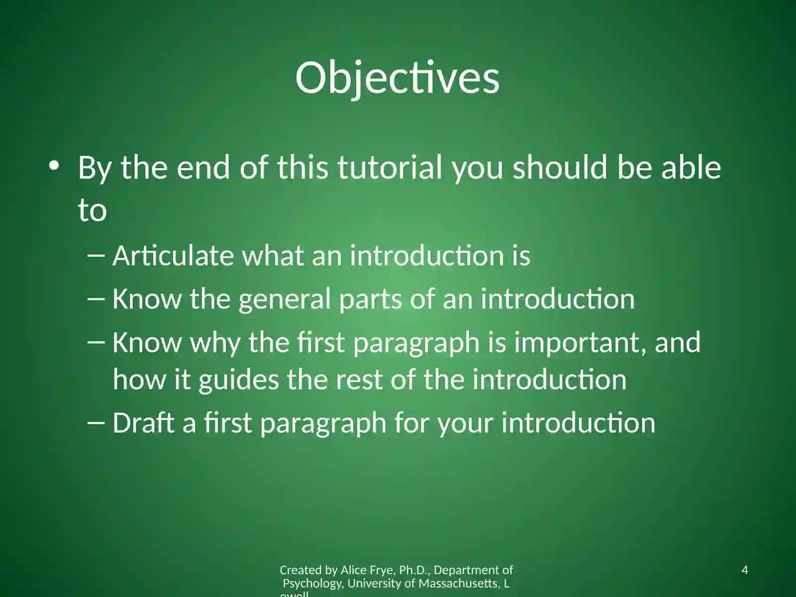 How to Write an Introduction 4