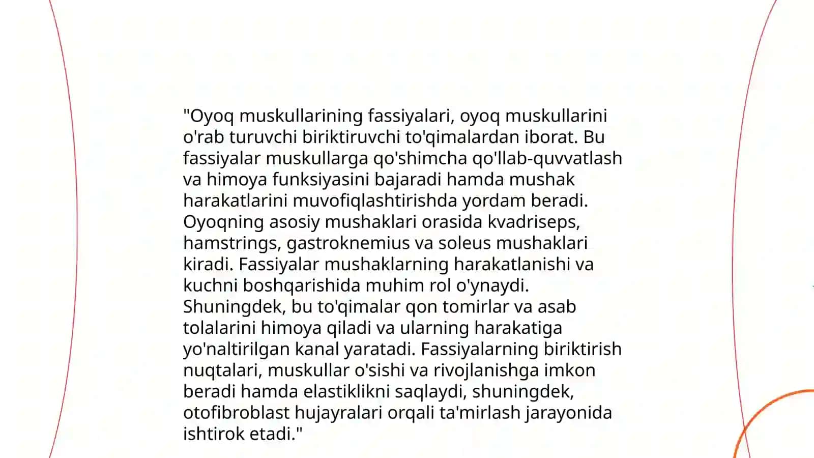 Qo'l va Oyoq Musklarining Fassiyalari 4