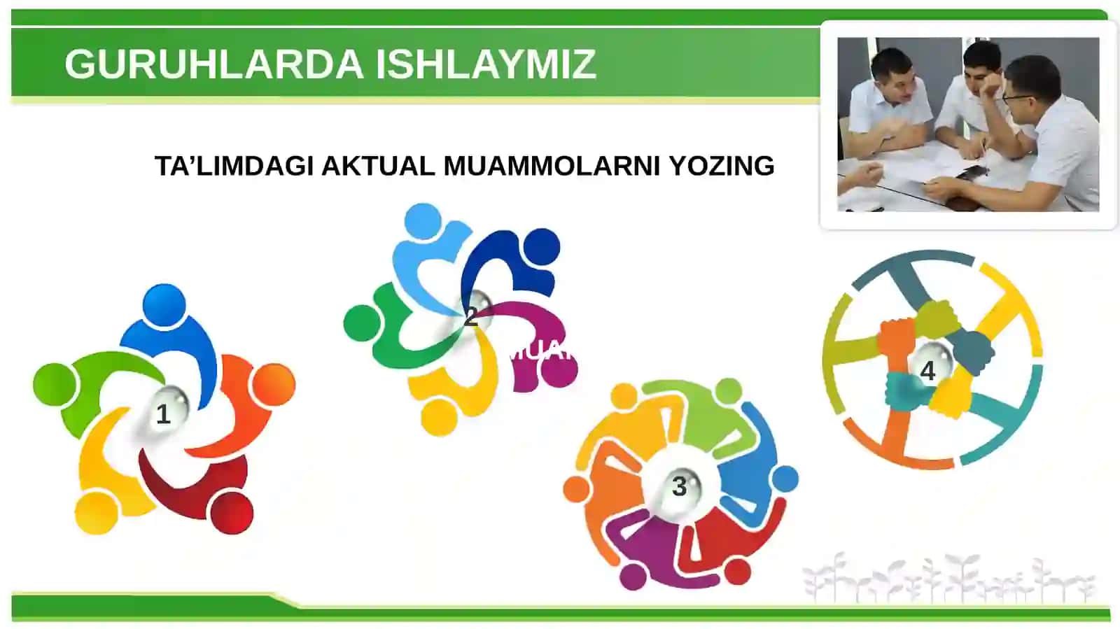 TA’LIMDAGI AKTUAL MUAMMOLARNI YOZING 4