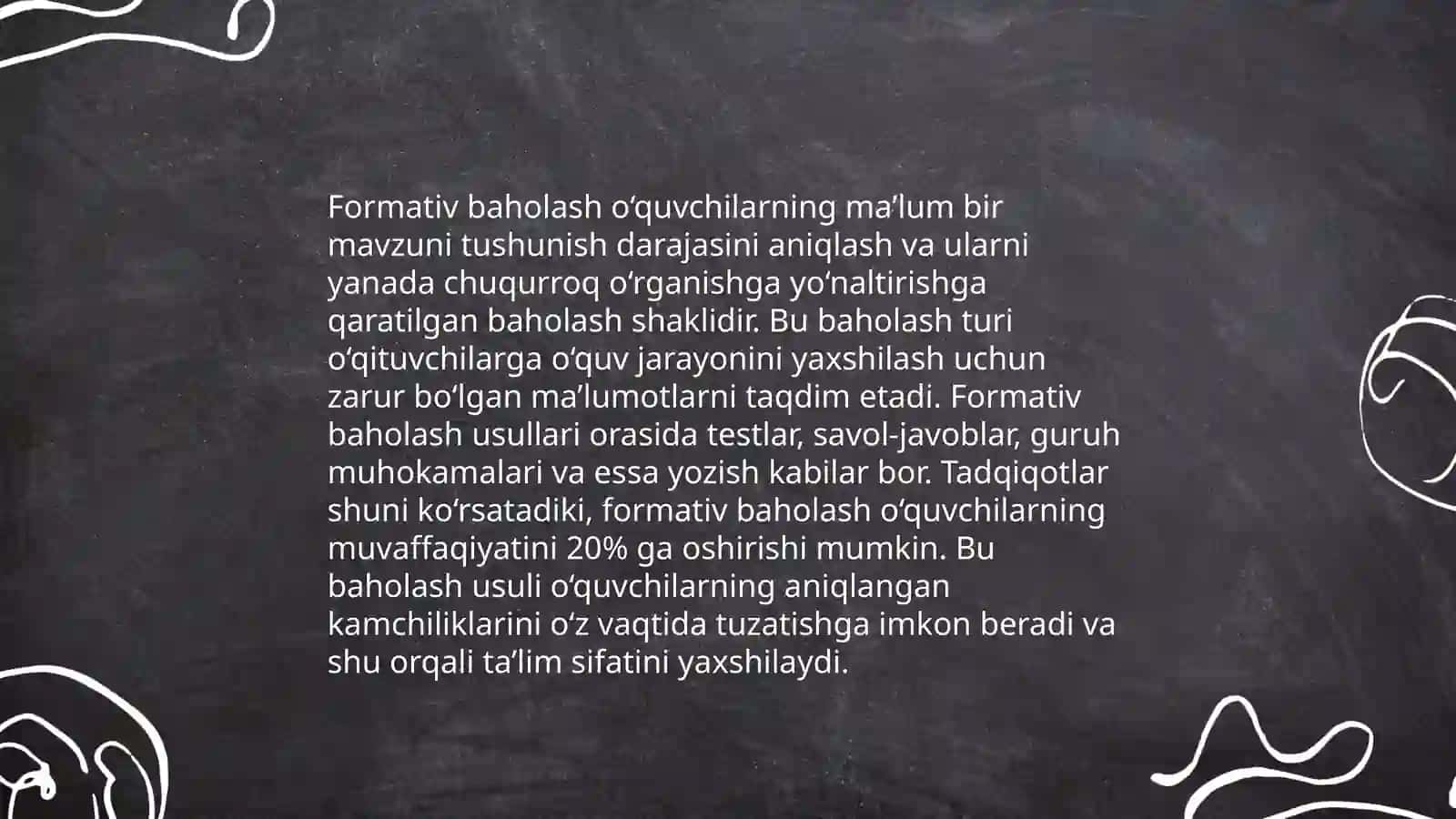 Oʼquvchilarni baholash mezonlari 4