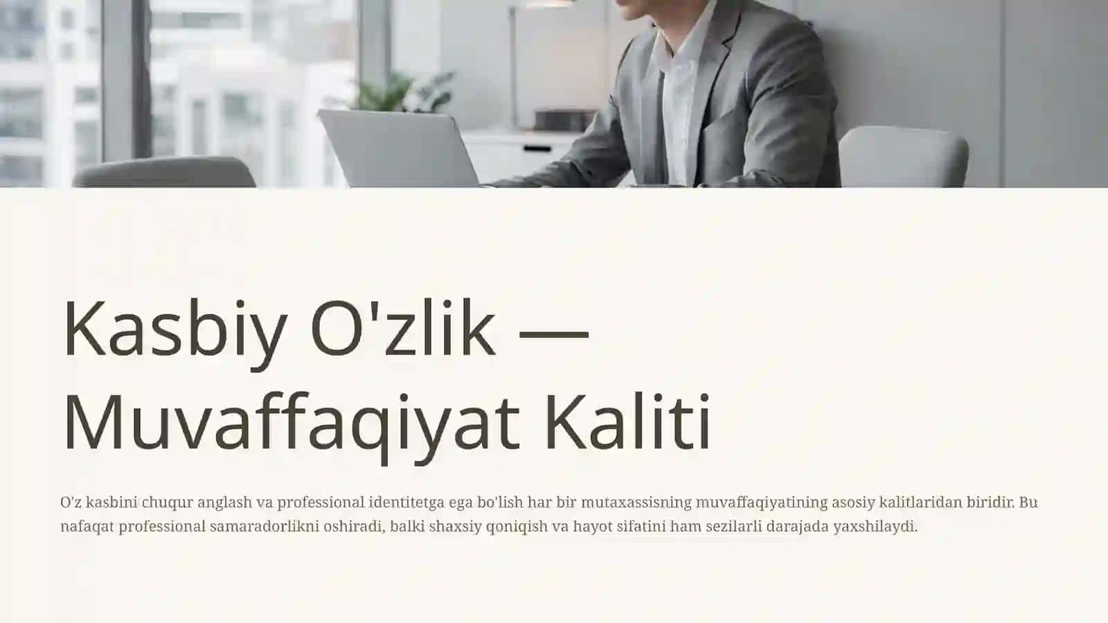 Shaxsda Kasbiy O'zlikni Anglashning Psixologik Xususiyatlari 4