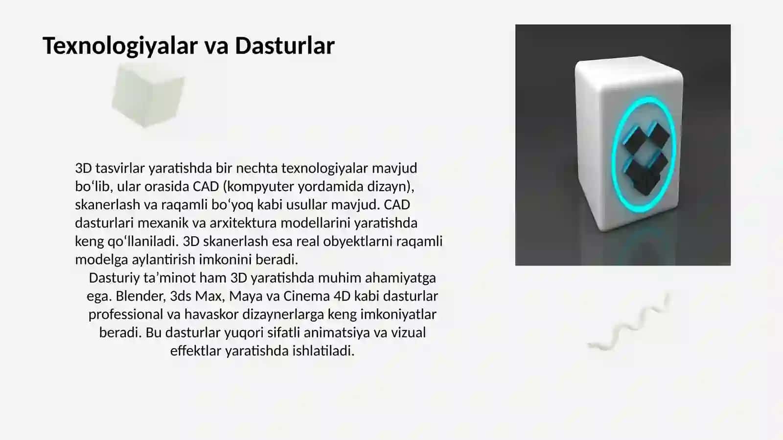 3D Tasvirlash Asoslari 4