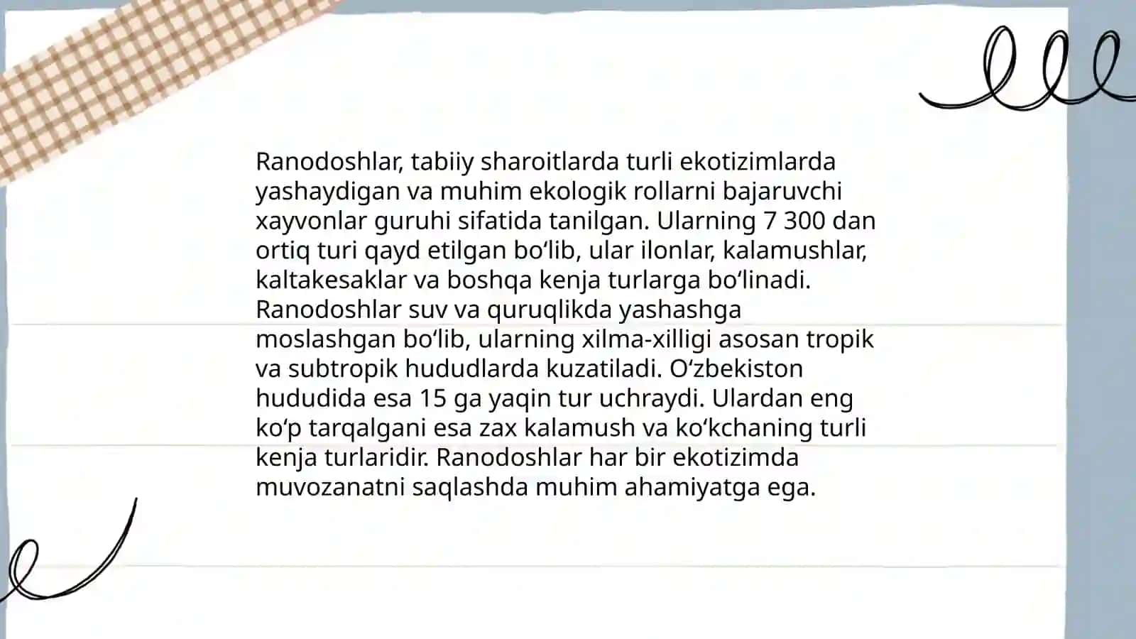 Ranodoshlar Oilasidagi Turlar Biologiyasi Ekologiyasi 4
