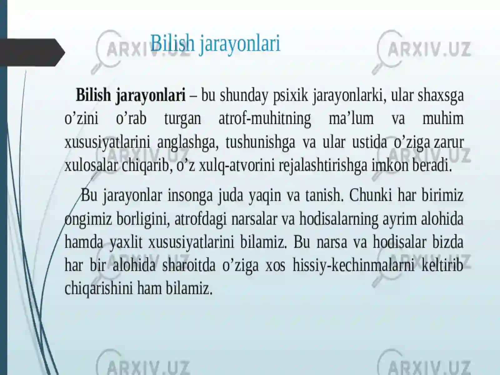 Chinoraning psixologiya fanidan mustaqil ishi 4
