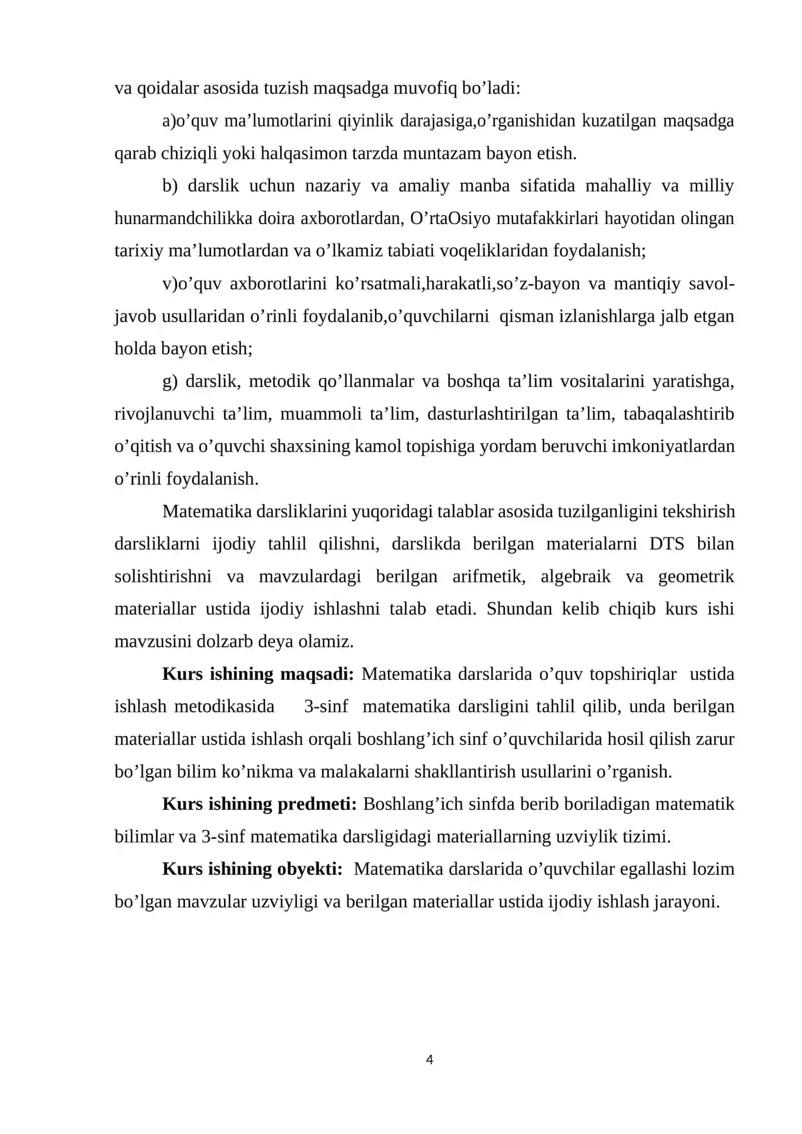 Uchinchi sinfda matematikadan tafakkurni mantiqiy fikrlashga rivojlantiruvchi ijodiy topshiriq tarzi 4