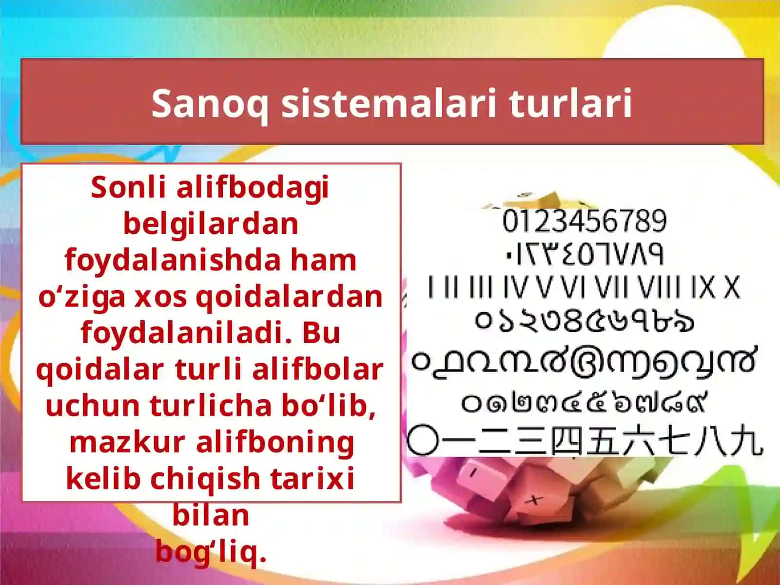 Sanoq sistemalari haqida 4