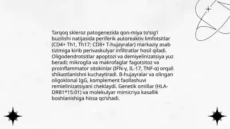Asab tizimini demiyelinizatsiyali va degenerativ kasalliklari 4