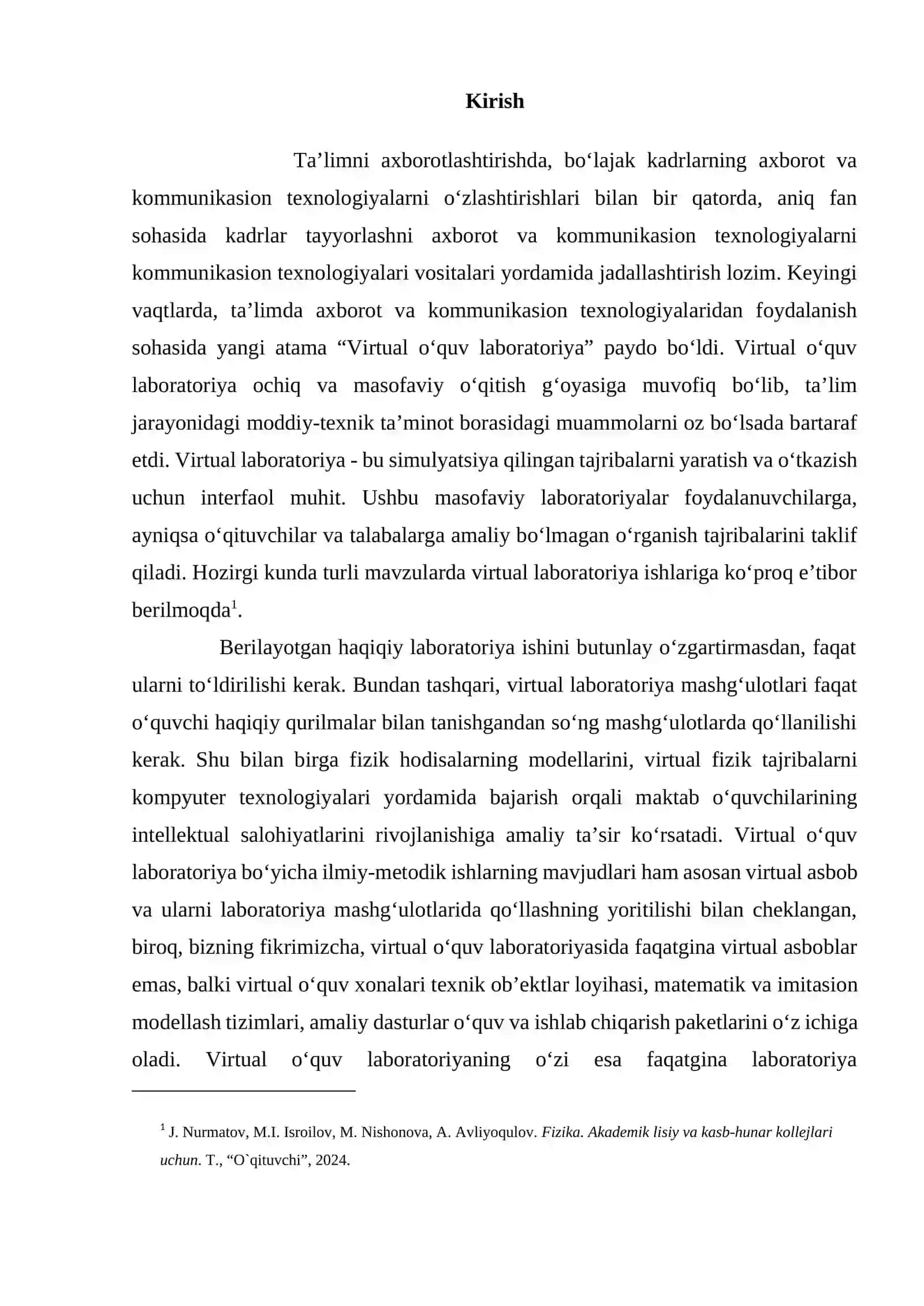 Ta’limda zamonaviy fizika laboratoriyalari va virtual tajriba vositalaridan foydalanish 4