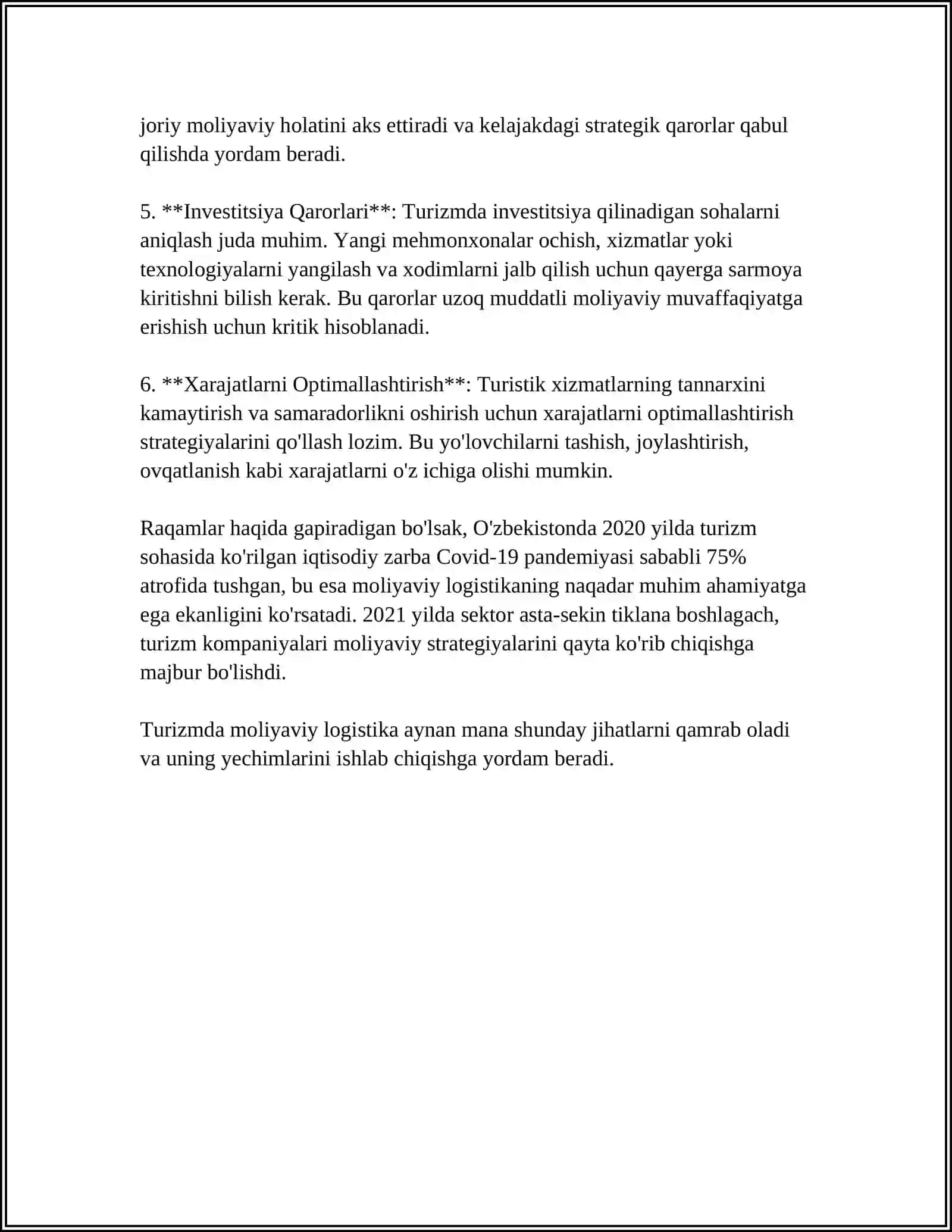 TURIZMDA MOLIYAVIY LOGISTIKA 4