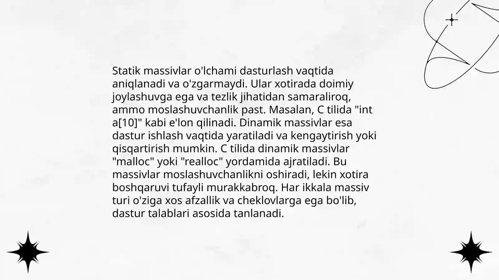 Ma’lumotlar tuzilmalari 4
