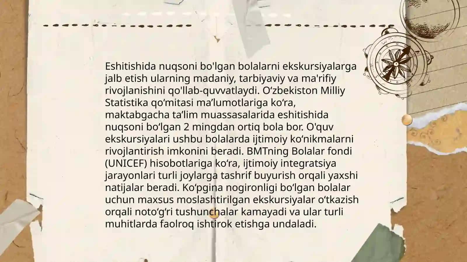 Eshitishida nuqsoni bòlgan bolalar ta'limida ekskursiyalarning ahamiyati xususida 4
